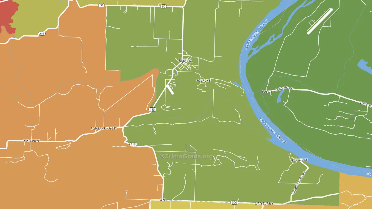 72016, AR Map of Drug-Related Crime Rates