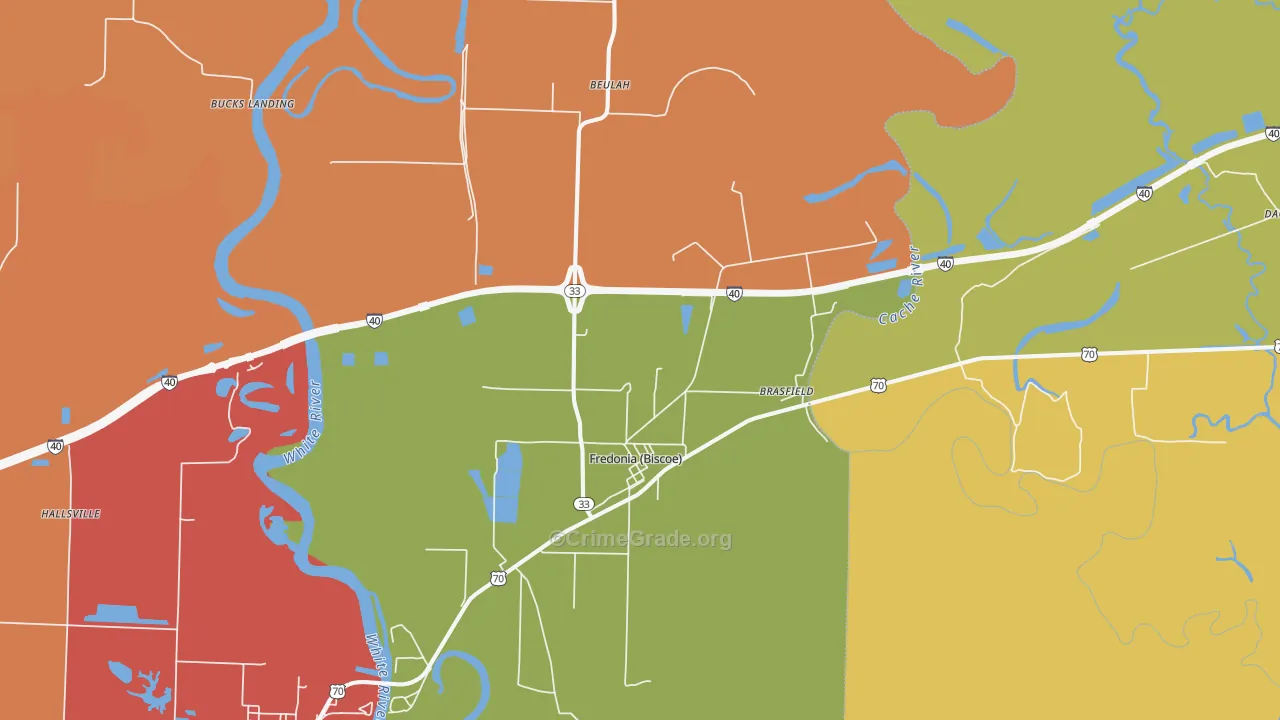 72017, AR Map of Drug-Related Crime Rates
