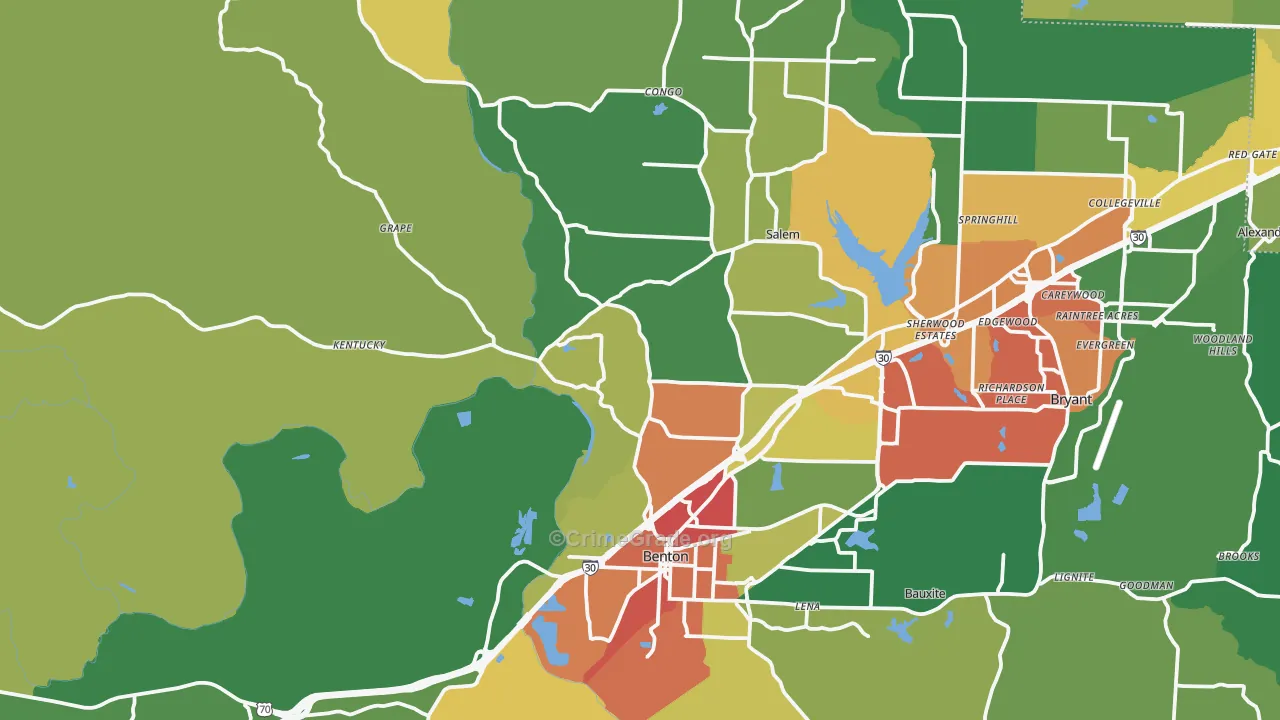 72019, AR Map of Drug-Related Crime Rates