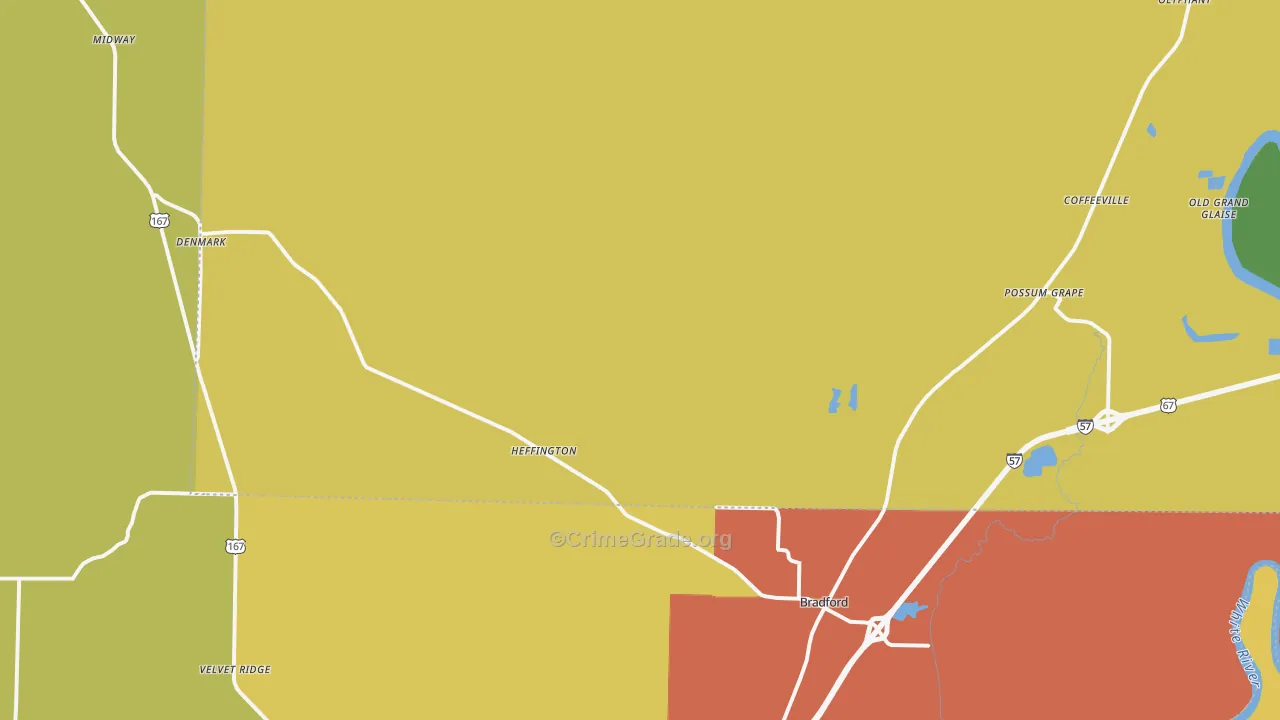 72020, AR Map of Drug-Related Crime Rates