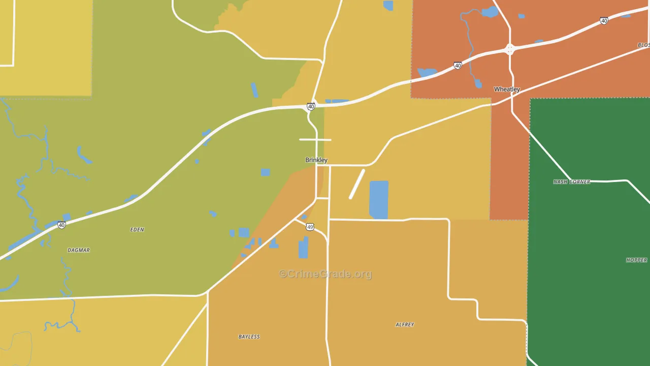 72021, AR Map of Drug-Related Crime Rates