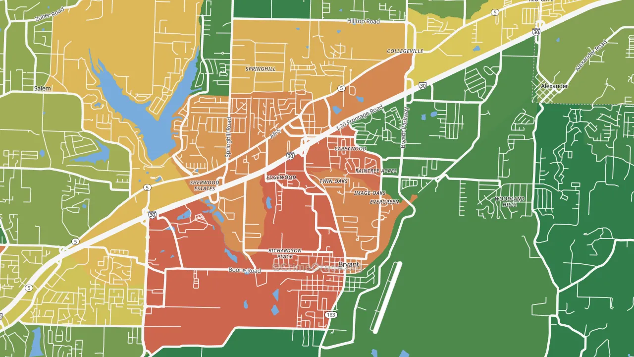 72022, AR Map of Drug-Related Crime Rates