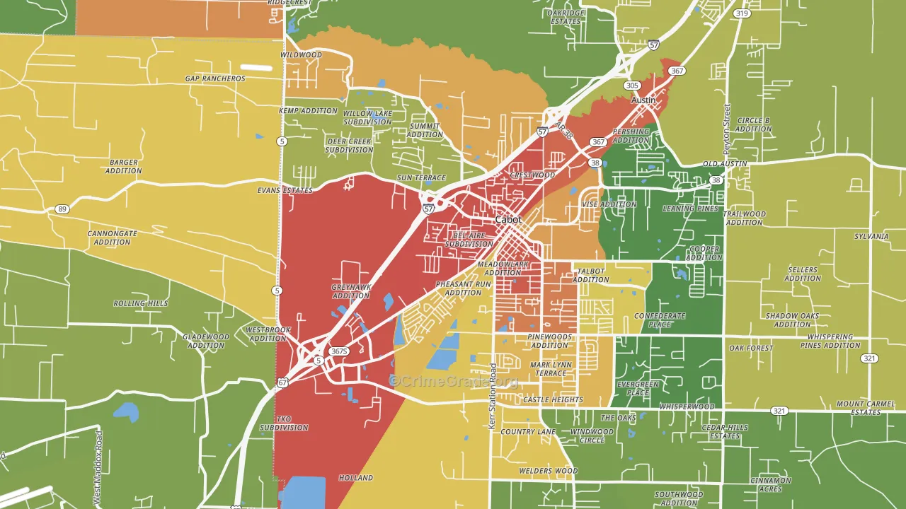 72023, AR Map of Drug-Related Crime Rates