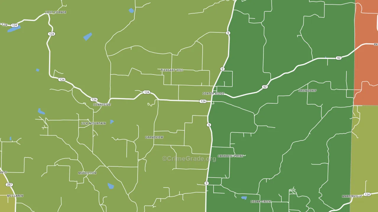 72027, AR Map of Drug-Related Crime Rates