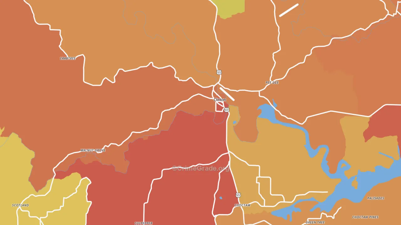 72031, AR Map of Drug-Related Crime Rates