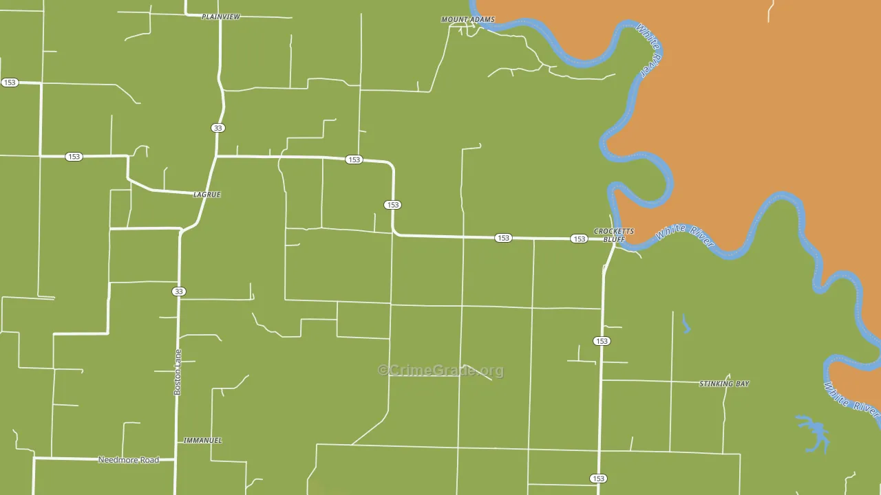 72038, AR Map of Drug-Related Crime Rates