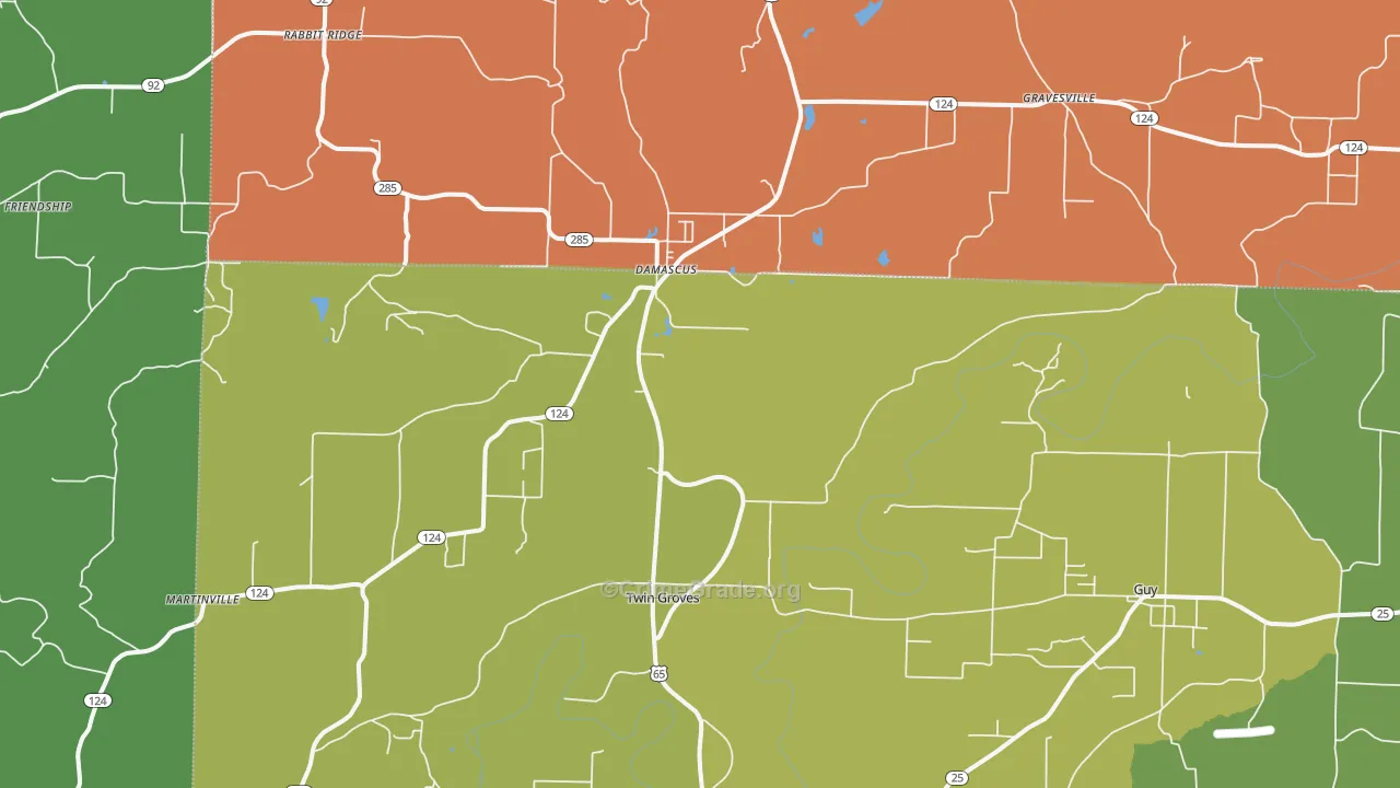 72039, AR Map of Drug-Related Crime Rates
