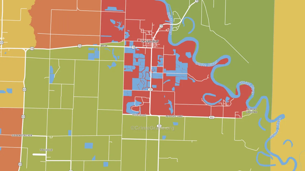 72041, AR Map of Drug-Related Crime Rates