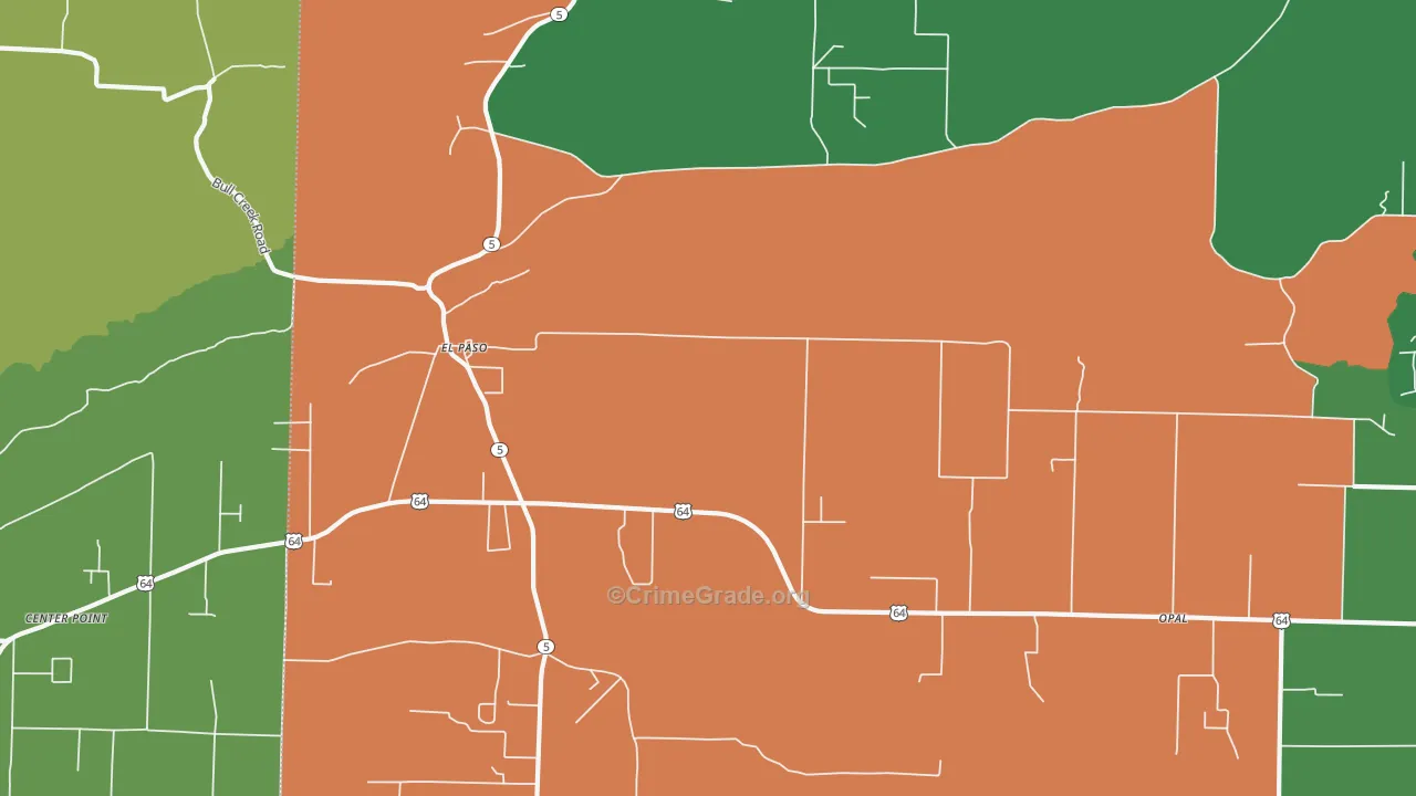 72045, AR Map of Drug-Related Crime Rates