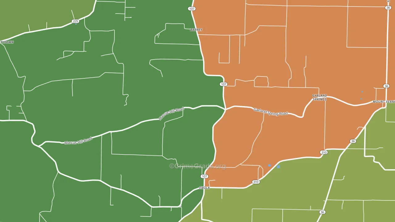 72047, AR Map of Drug-Related Crime Rates