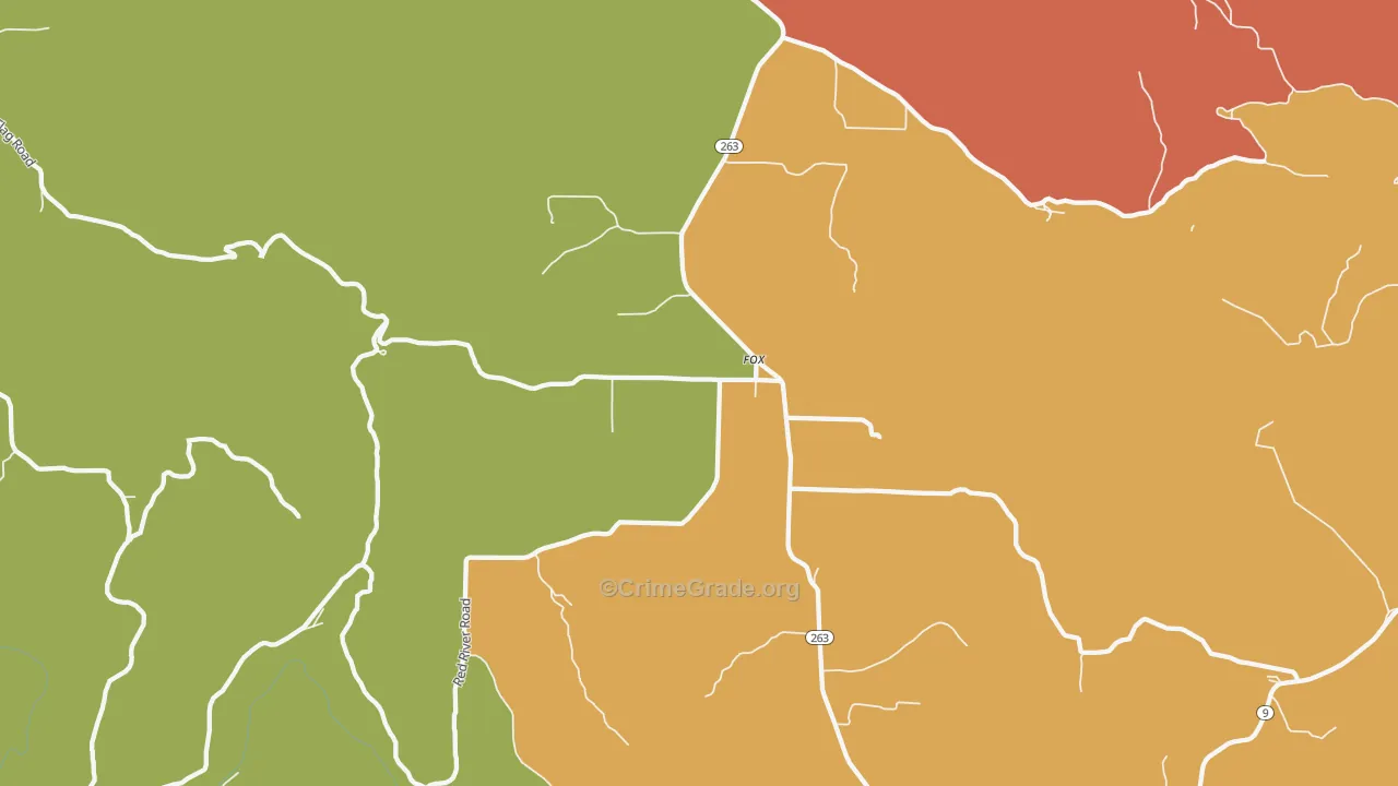 72051, AR Map of Drug-Related Crime Rates