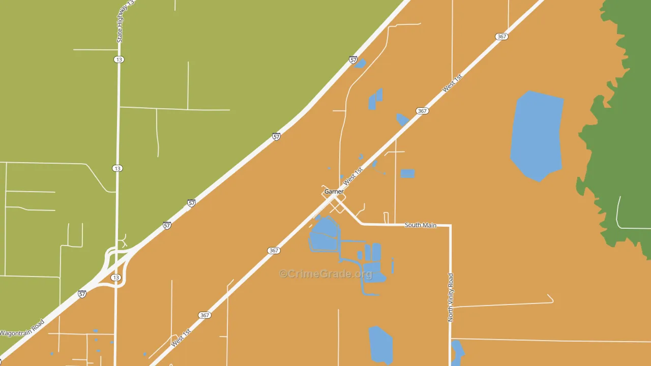 72052, AR Map of Drug-Related Crime Rates
