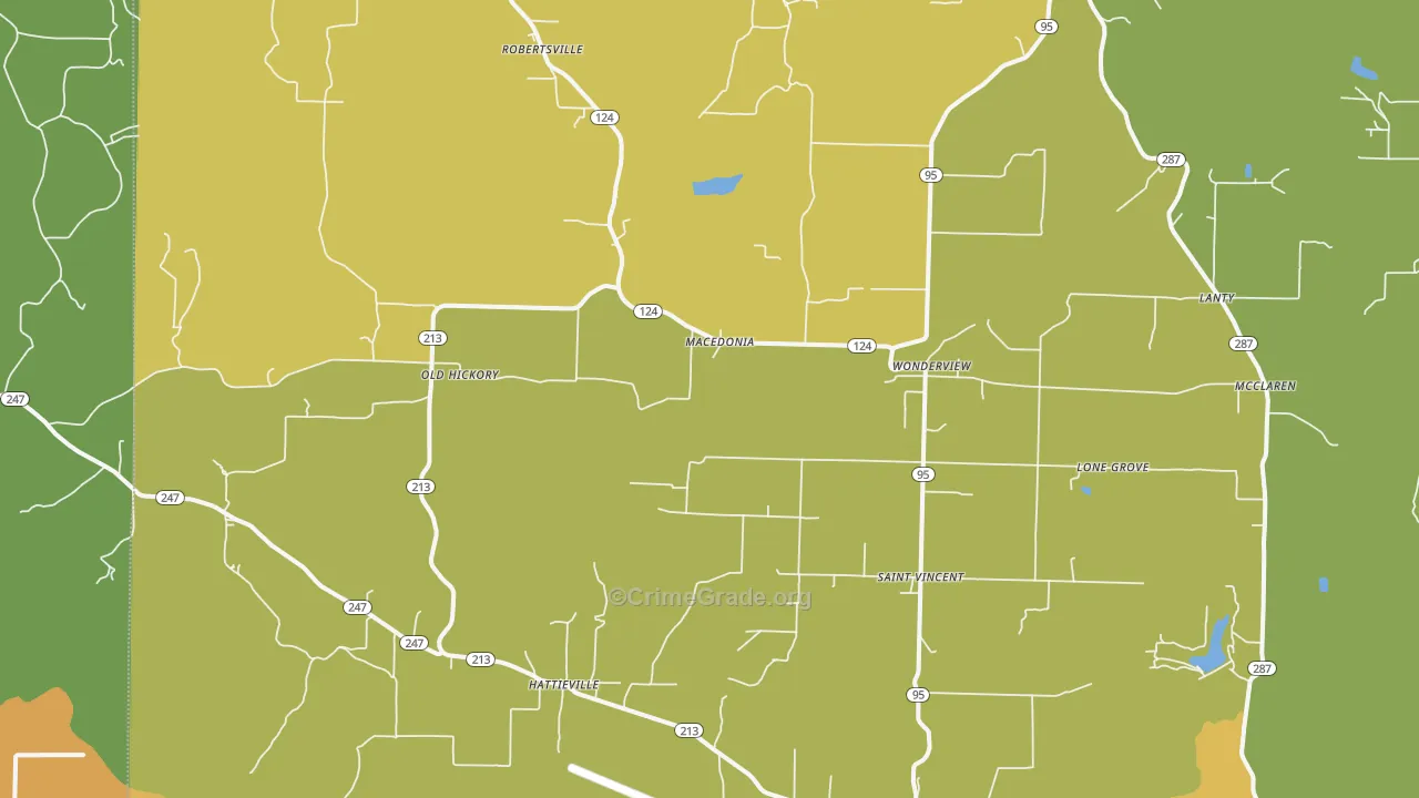 72063, AR Map of Drug-Related Crime Rates