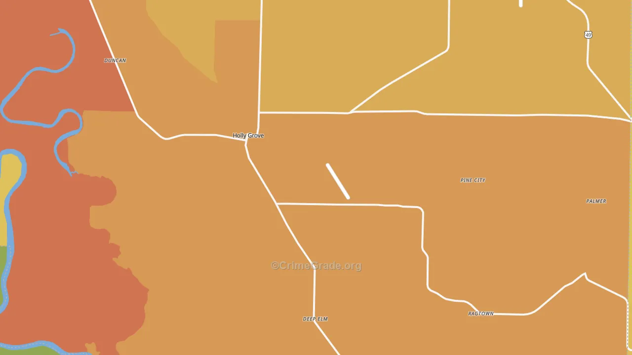 72069, AR Map of Drug-Related Crime Rates