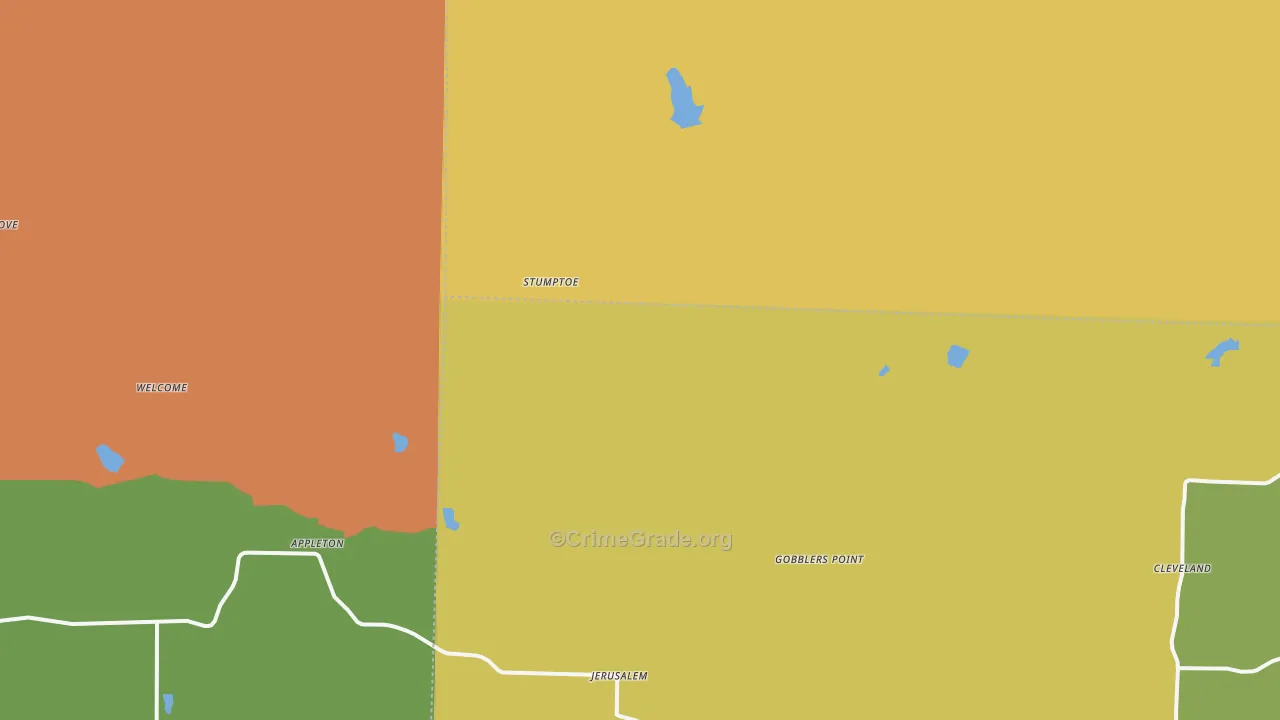72080, AR Map of Drug-Related Crime Rates