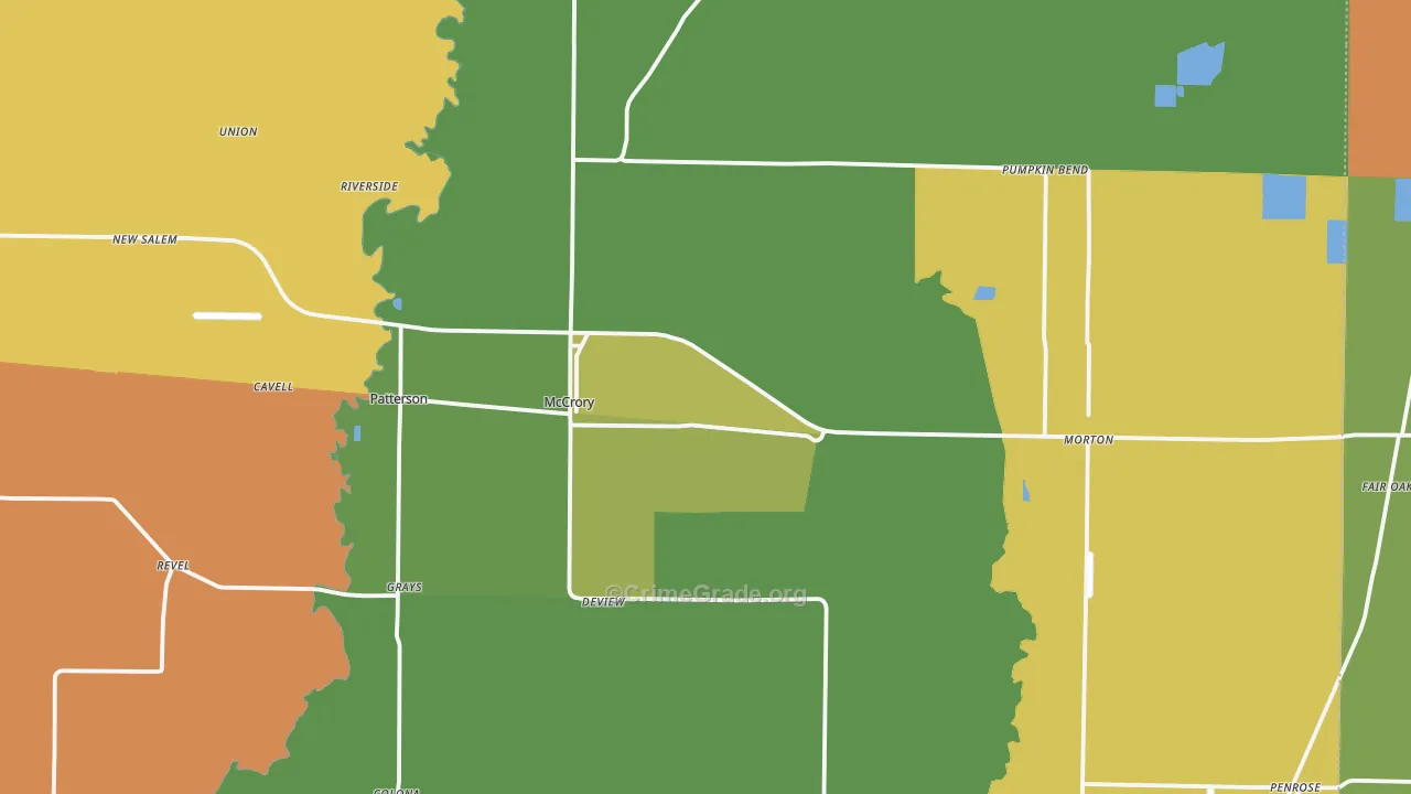 72101, AR Map of Drug-Related Crime Rates
