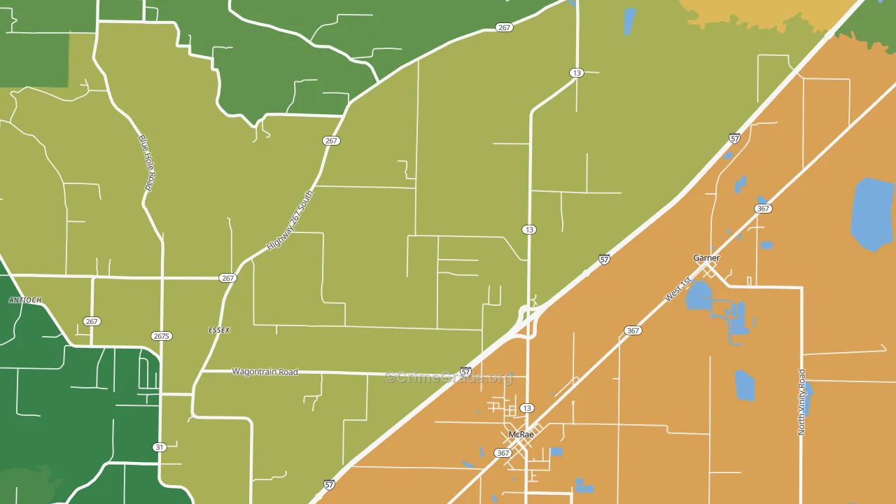 72102, AR Map of Drug-Related Crime Rates