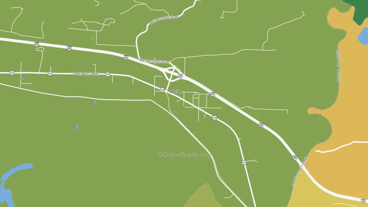 72107, AR Map of Drug-Related Crime Rates