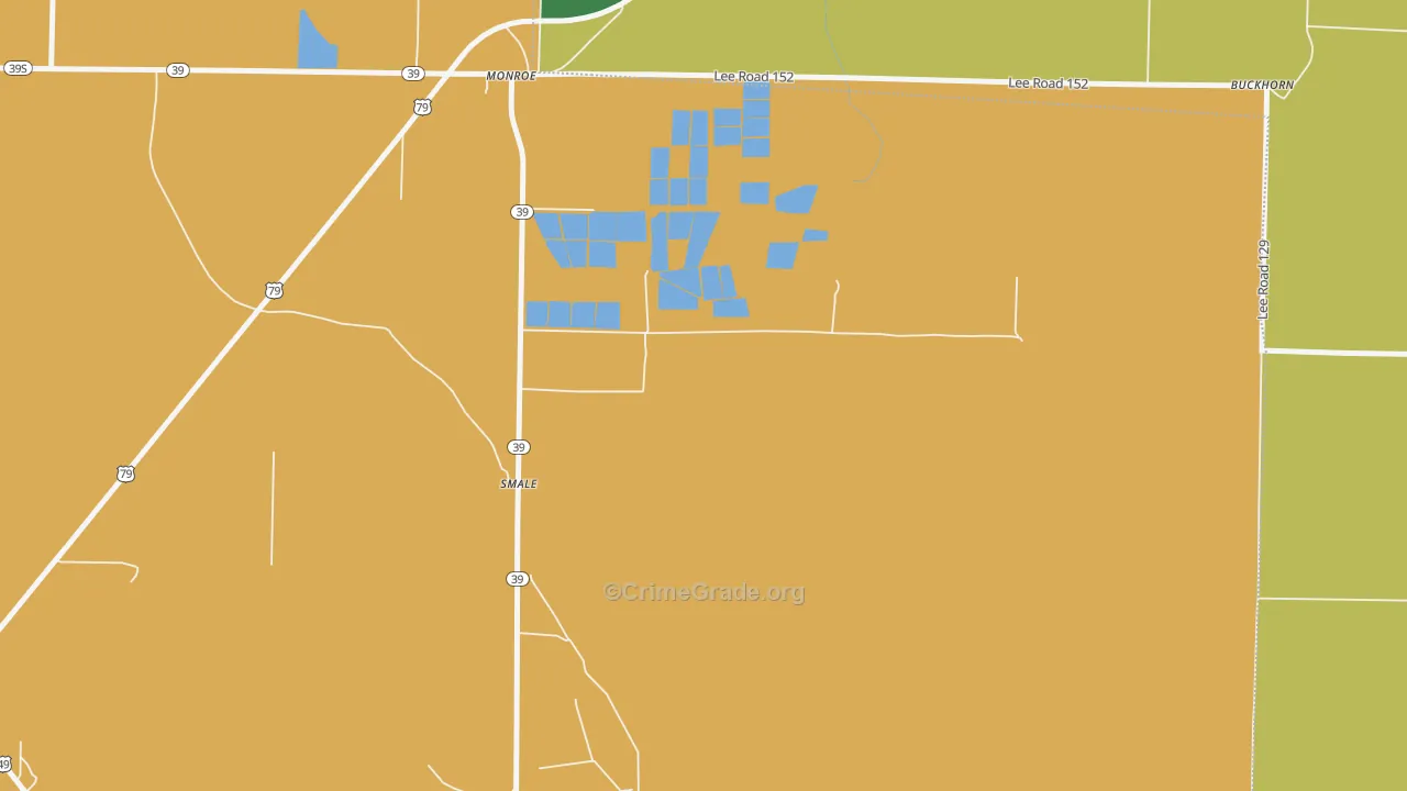 72108, AR Map of Drug-Related Crime Rates