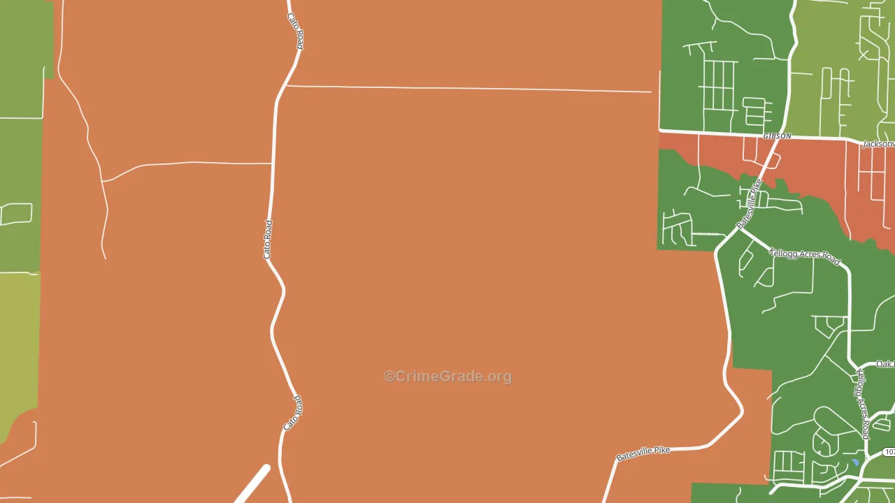 72119, AR Map of Drug-Related Crime Rates