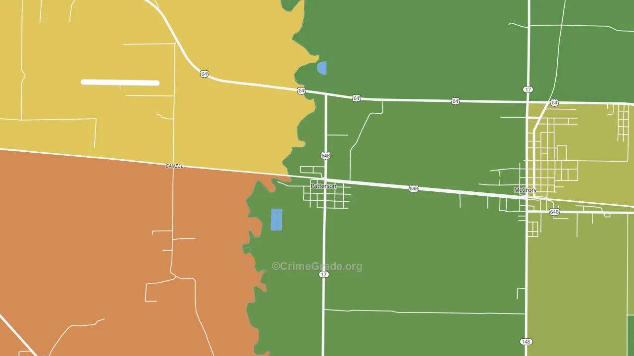 72123, AR Map of Drug-Related Crime Rates