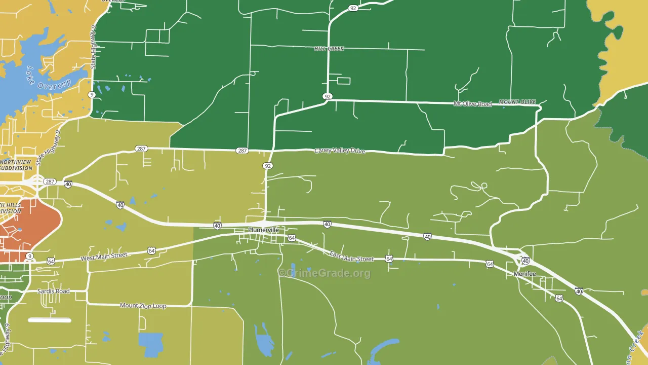 72127, AR Map of Drug-Related Crime Rates