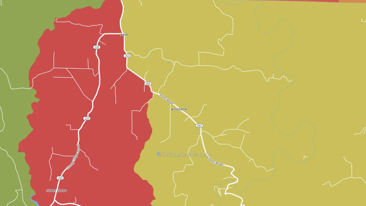 72130, AR Map of Drug-Related Crime Rates