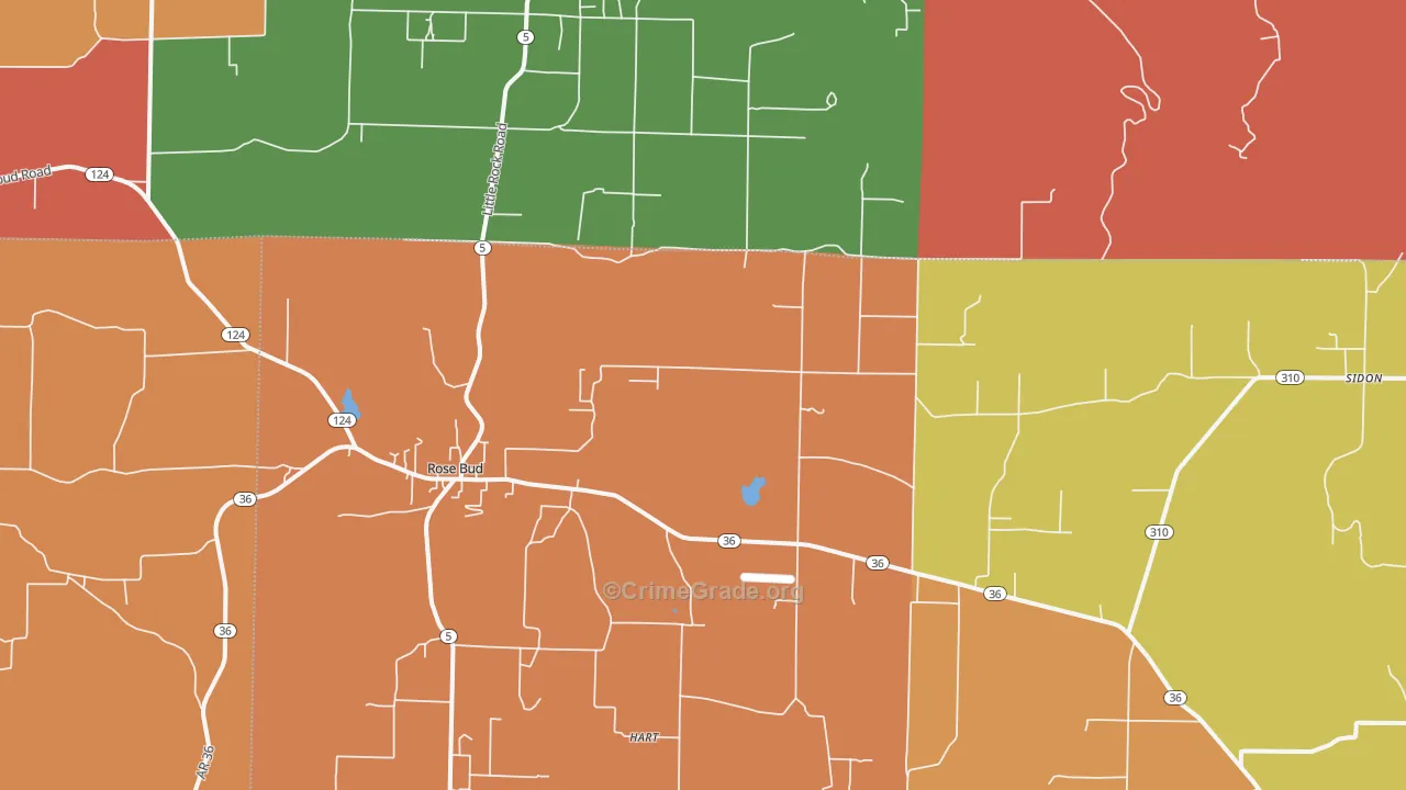 72137, AR Map of Drug-Related Crime Rates