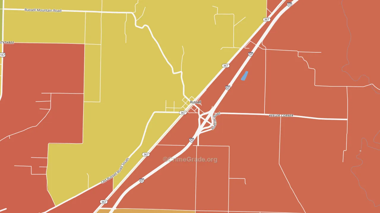 72139, AR Map of Drug-Related Crime Rates