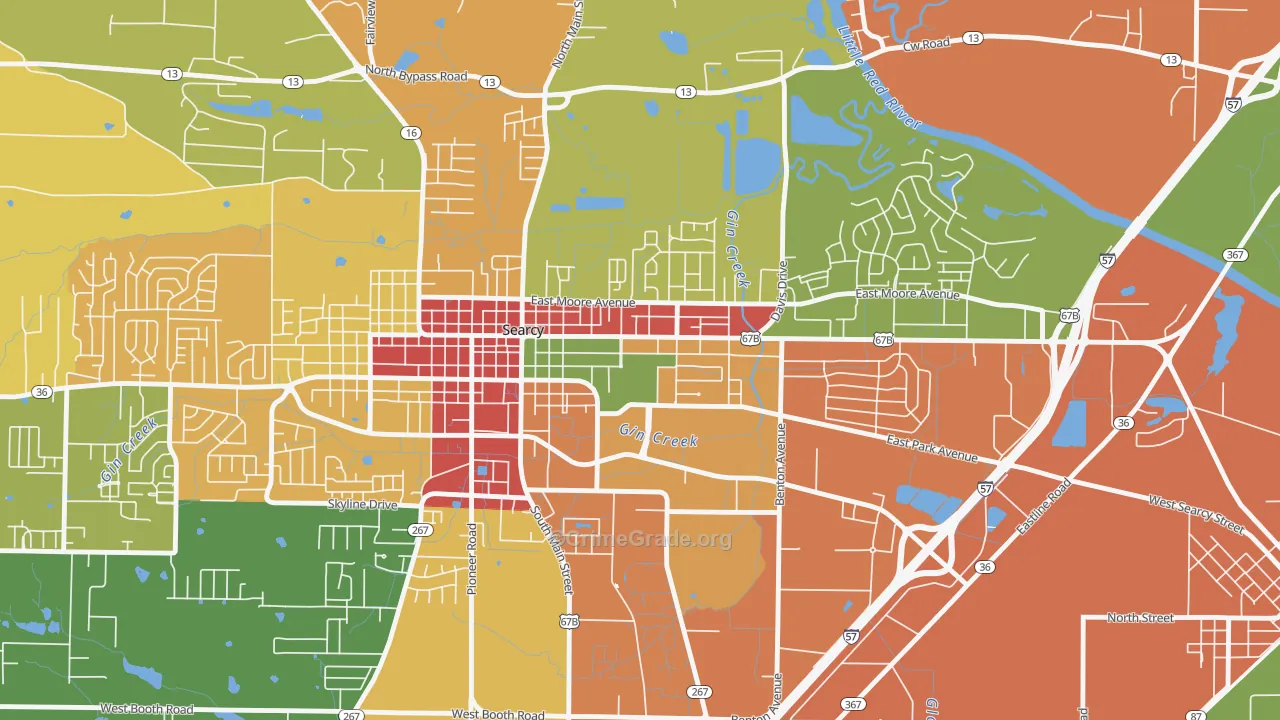 72149, AR Map of Drug-Related Crime Rates