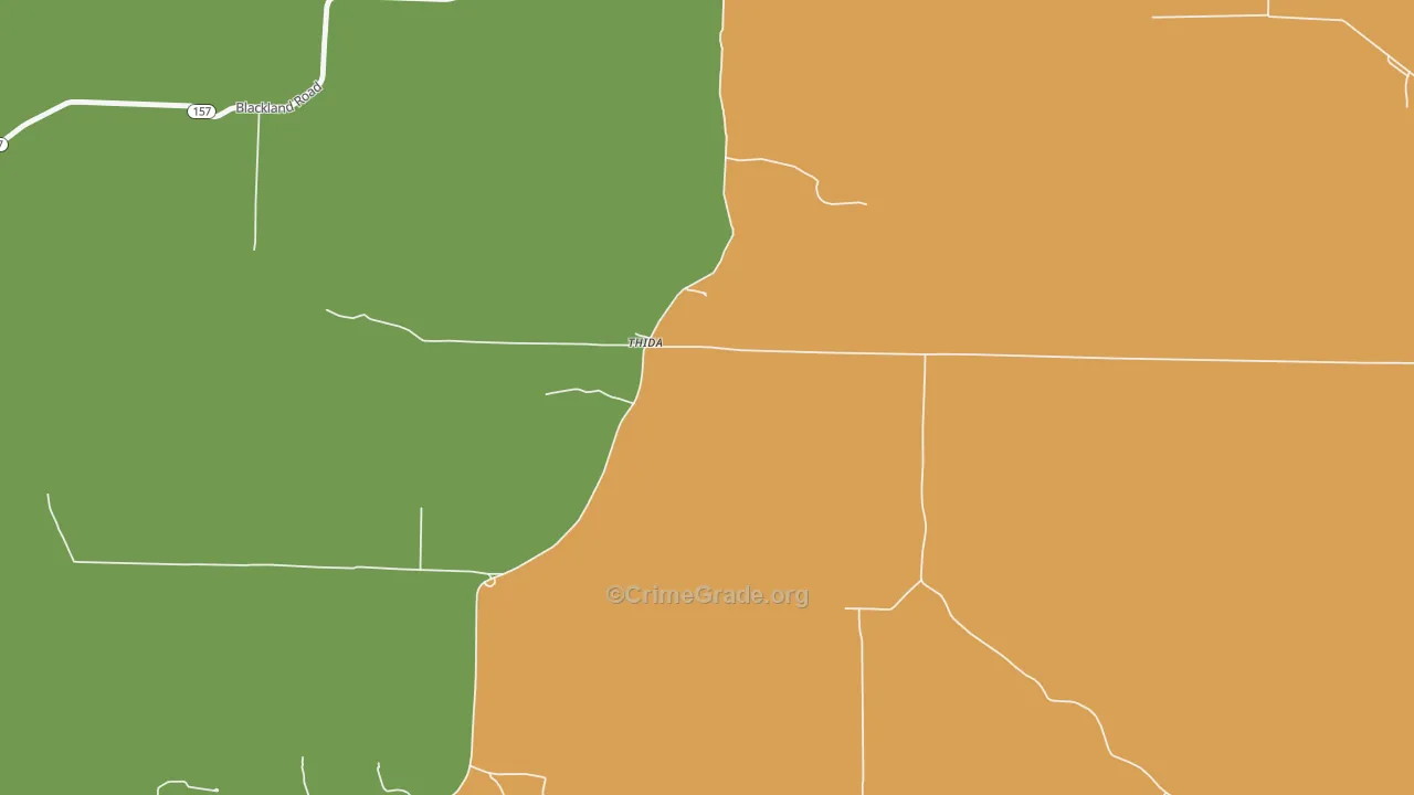 72165, AR Map of Drug-Related Crime Rates