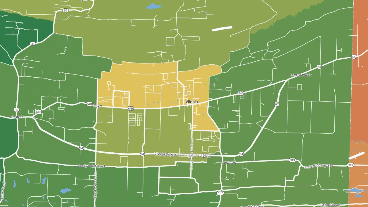 72173, AR Map of Drug-Related Crime Rates