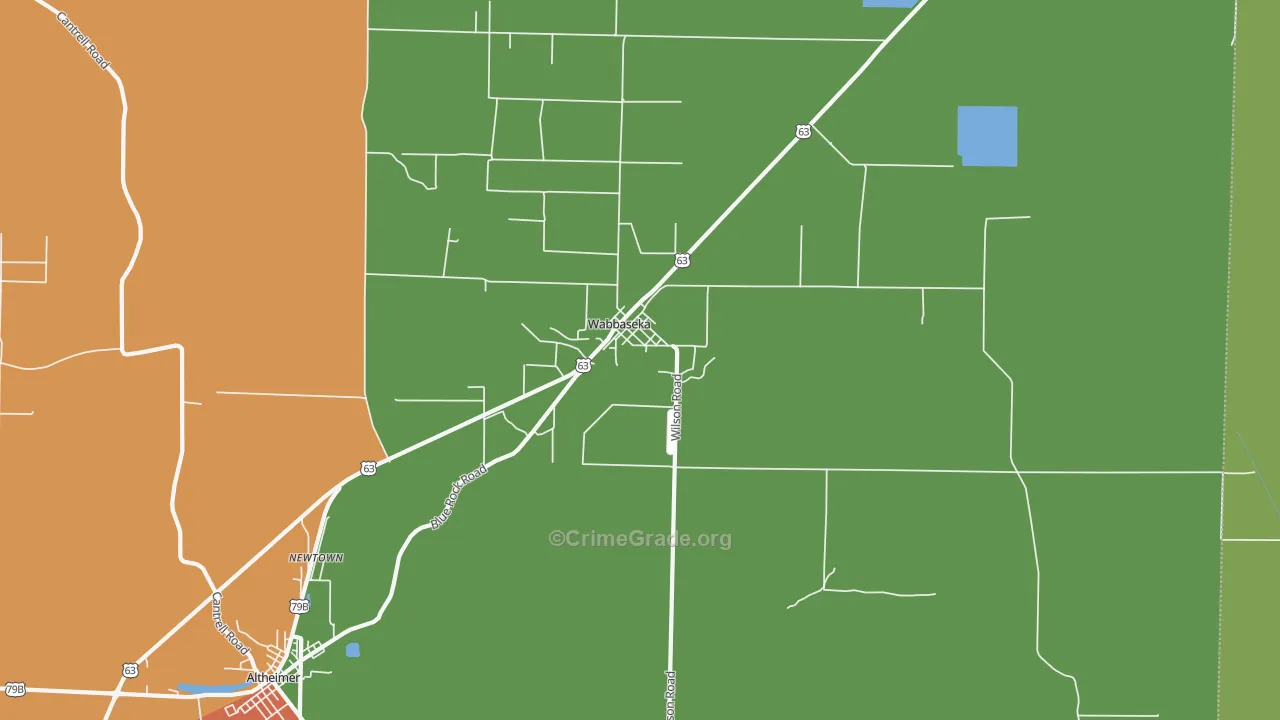 72175, AR Map of Drug-Related Crime Rates