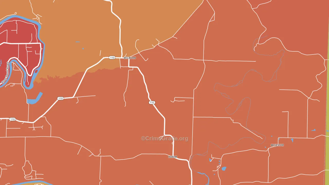 72179, AR Map of Drug-Related Crime Rates