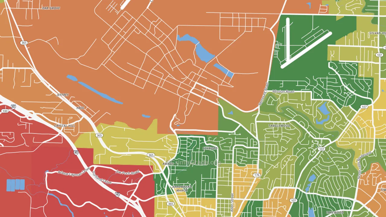 72199, AR Map of Drug-Related Crime Rates