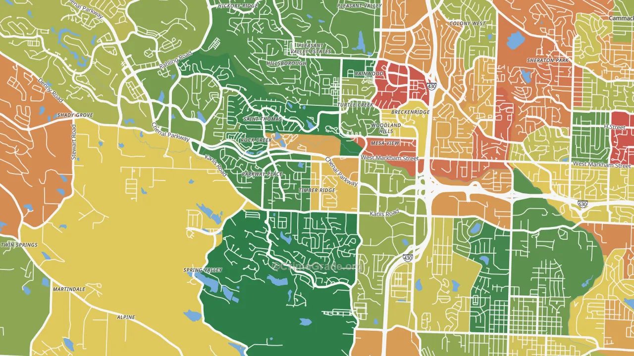 72211, AR Map of Drug-Related Crime Rates