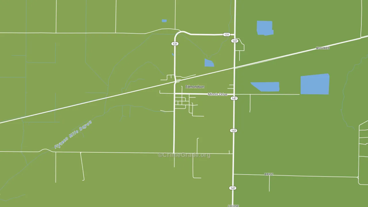 72332, AR Map of Drug-Related Crime Rates