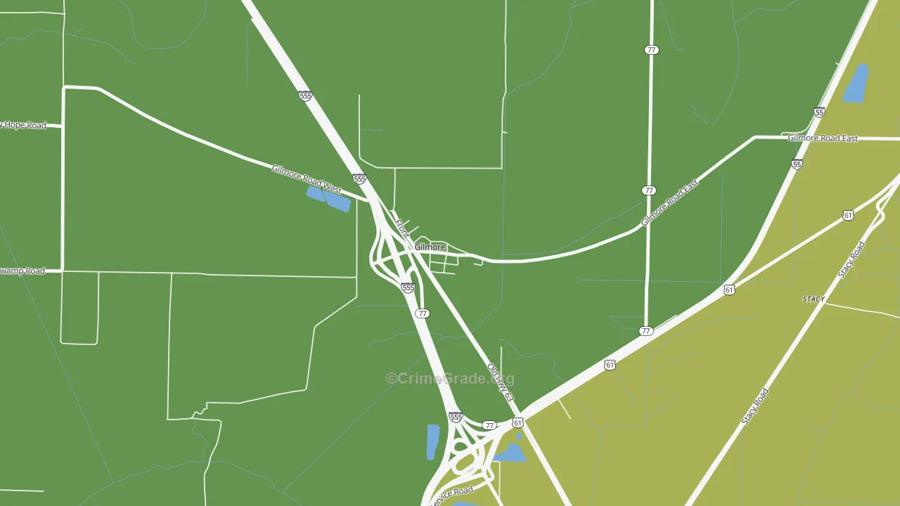 72339, AR Map of Drug-Related Crime Rates