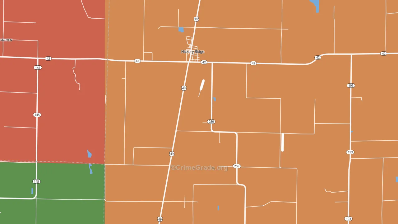 72347, AR Map of Drug-Related Crime Rates