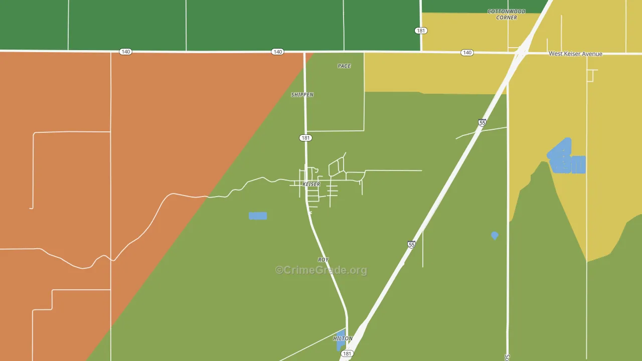 72351, AR Map of Drug-Related Crime Rates