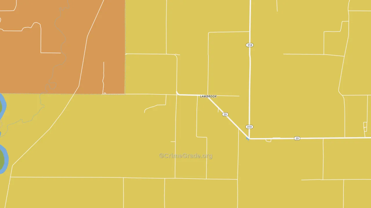 72353, AR Map of Drug-Related Crime Rates