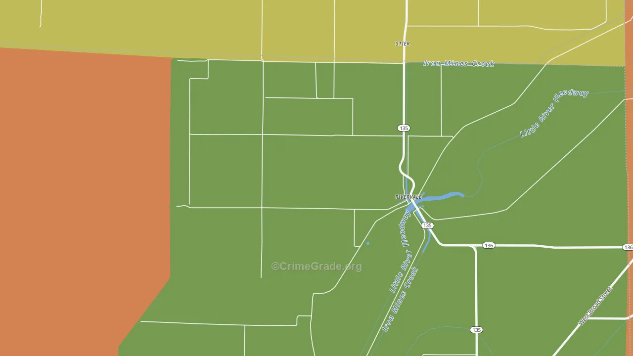 72377, AR Map of Drug-Related Crime Rates
