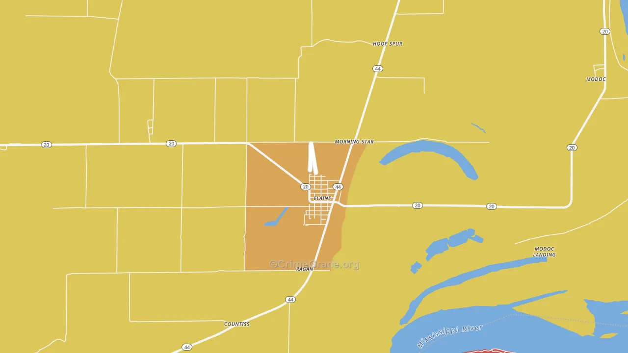 72389, AR Map of Drug-Related Crime Rates