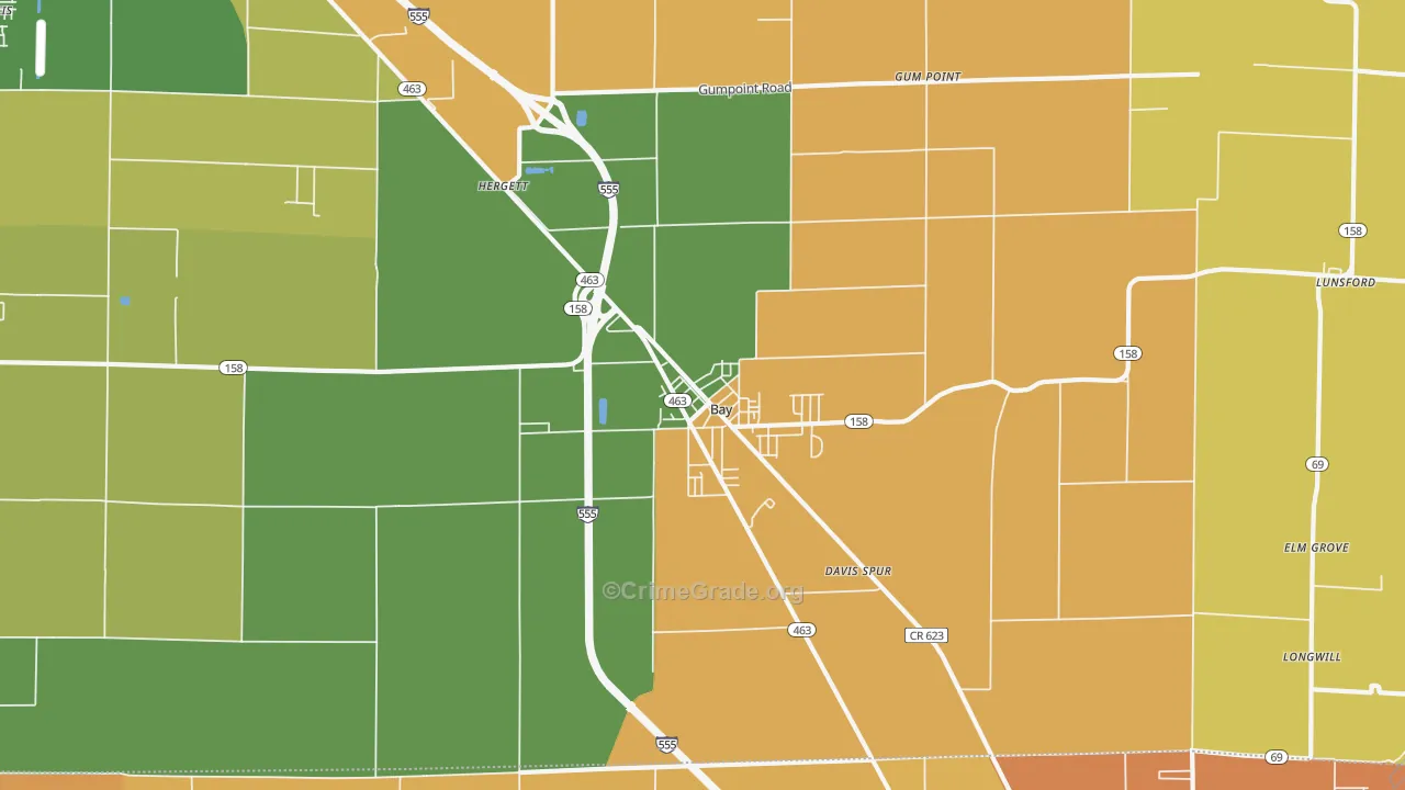 72411, AR Map of Drug-Related Crime Rates