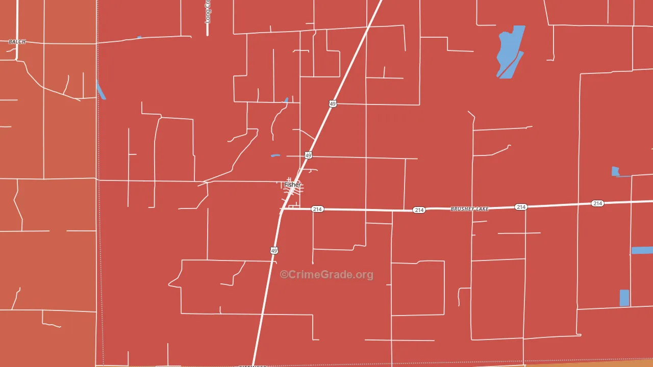 72429, AR Map of Drug-Related Crime Rates