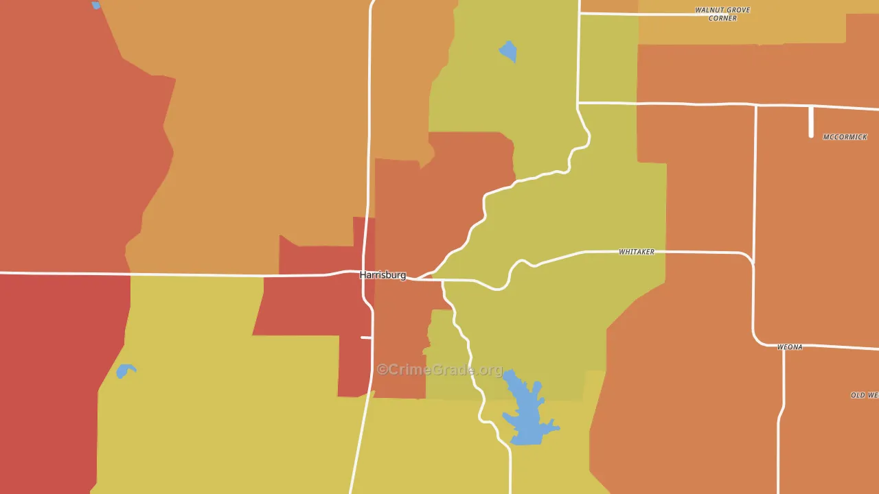 72432, AR Map of Drug-Related Crime Rates