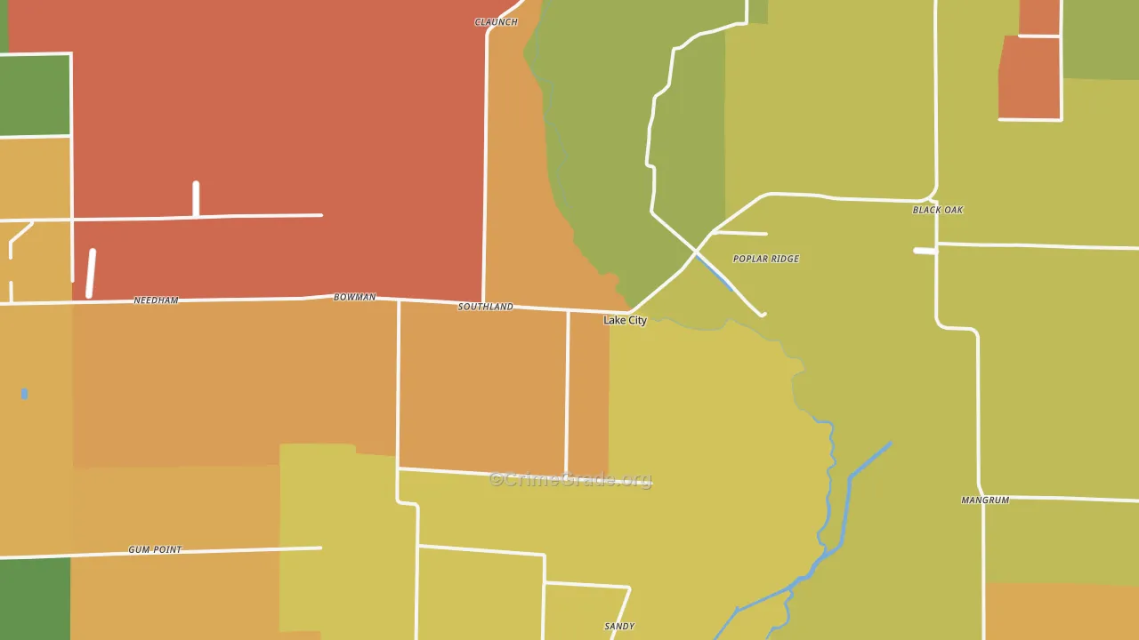 72437, AR Map of Drug-Related Crime Rates