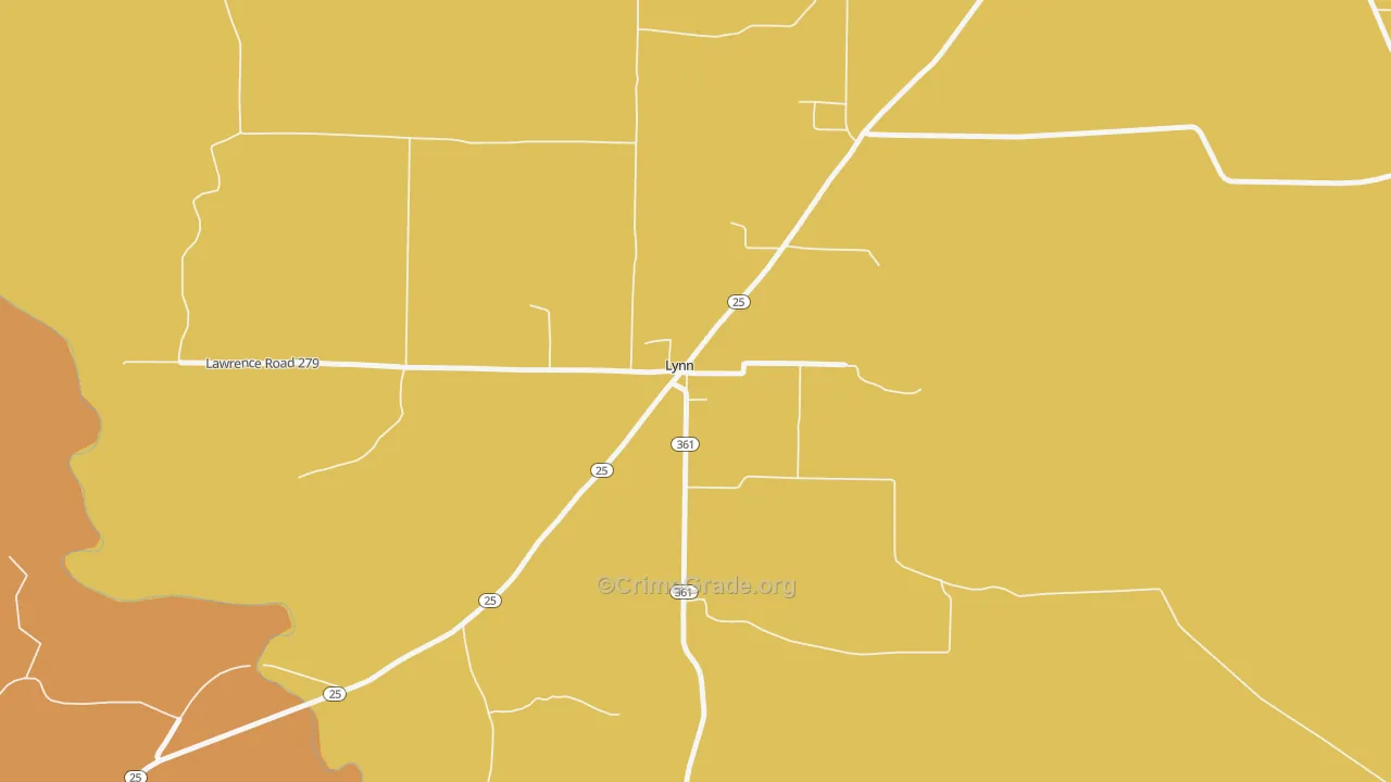 72440, AR Map of Drug-Related Crime Rates