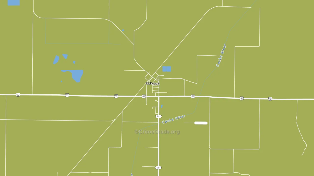 72441, AR Map of Drug-Related Crime Rates