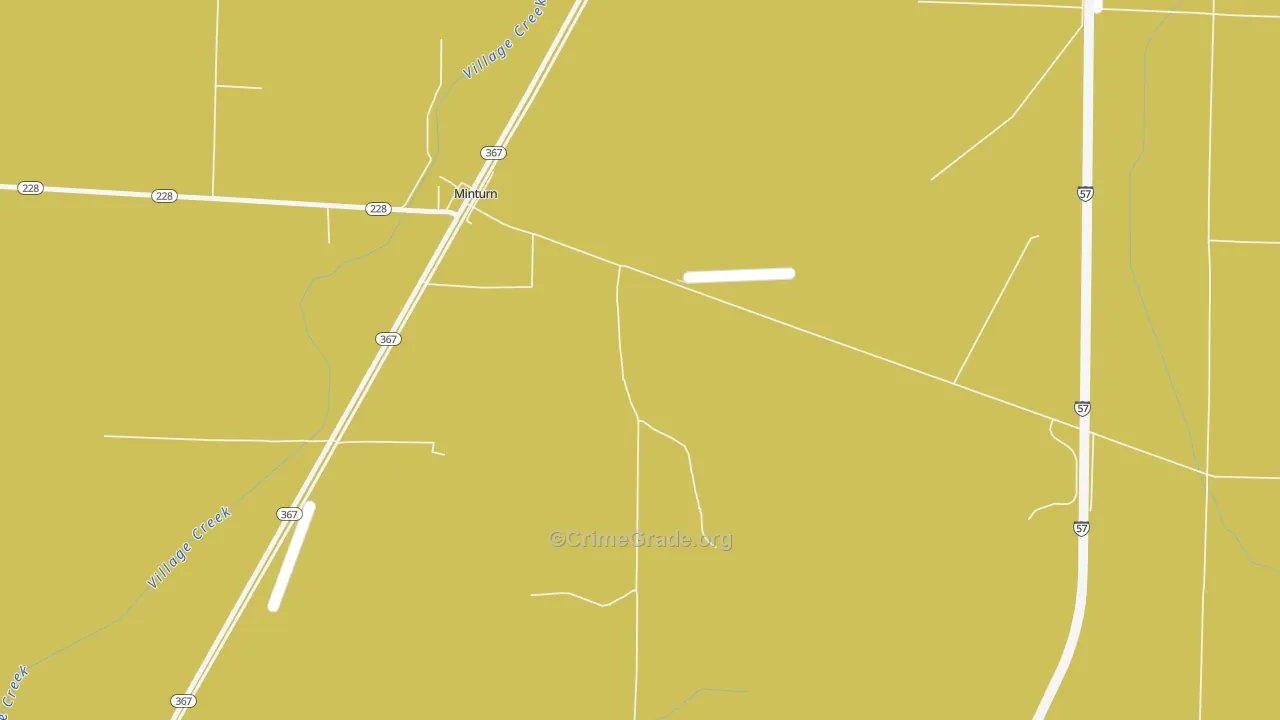 72445, AR Map of Drug-Related Crime Rates
